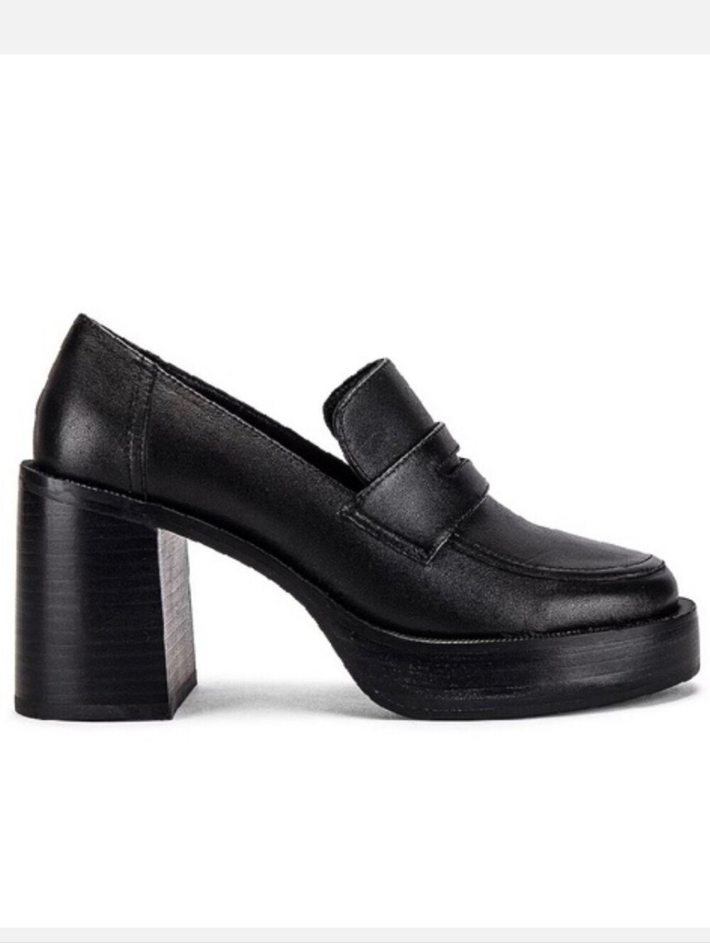 Tony Bianco Australia Taranto Black Platform Heel Loafer